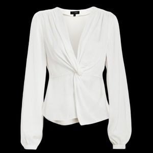 Intermix Dawn Knot Ivory Blouse